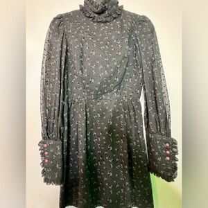 Vintage/Antique circa 60s St. Rogue Floral Mini Dress Petite Womens size 2